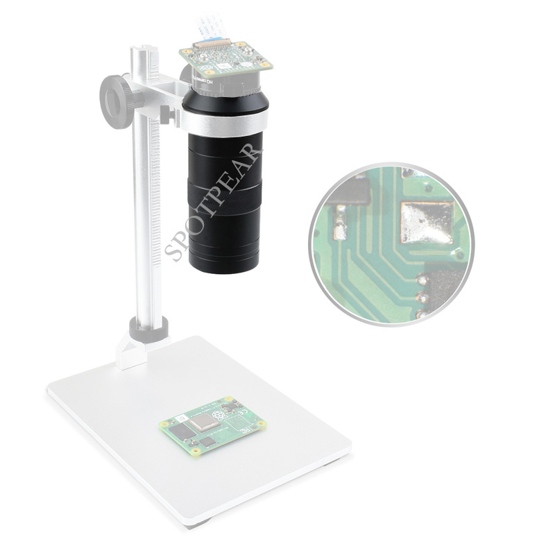 Raspberry Pi Hq Camera Microscope Lens - Lente de microscopio Raspberry Pi Industrial
