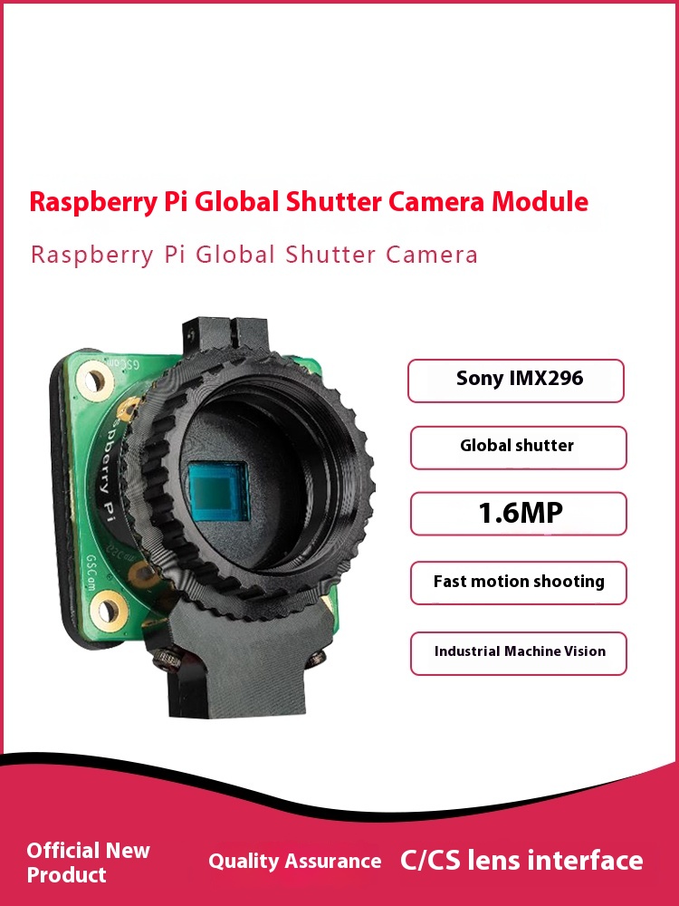Módulo de Cámara Global Shutte - Raspberry Pi Global Shutter Camera Imx296 reseña y precio